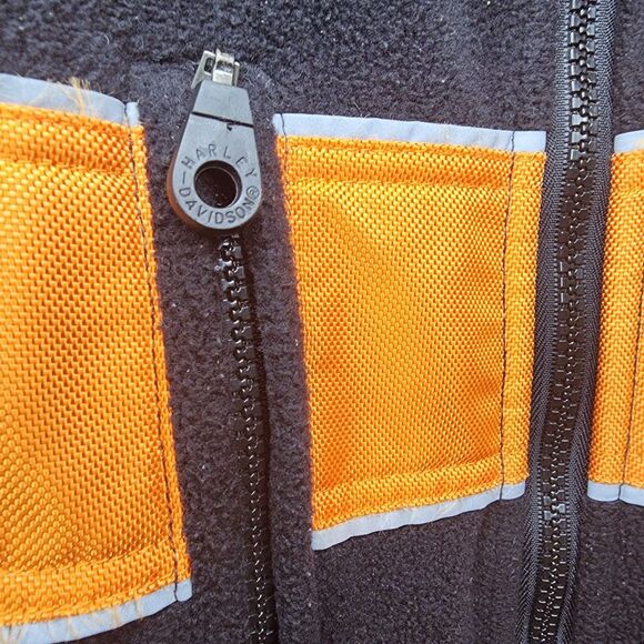 Harley Davidson Jacket Motorcycle Reflective Mens XXL Orange Black - Picture 6 of 12